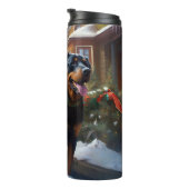 ロットワイラークリスマスフェスティバルシーズン タンブラー (回転右)