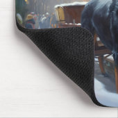 ロットワイラークリスマスフェスティバルシーズン マウスパッド (コーナー)