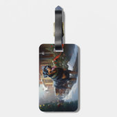 ロットワイラークリスマスフェスティバルシーズン ラゲッジタグ (裏面縦)