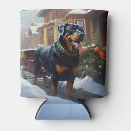 ロットワイラークリスマスフェスティバルシーズン 缶クーラー (正面)