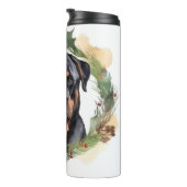 ロットワイラークリスマスリースフェスティバルカップ タンブラー (回転右)