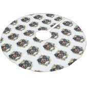 ロットワイラークリスマスリースフェスティバルカップ ブラッシュドポリエステルツリースカート (アングル)