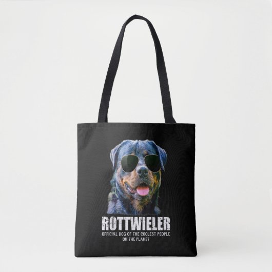 ロットワイラークールの犬 トートバッグ (正面)