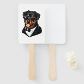 ロットワイラーザボディガード ハンドファン (正面&裏面)