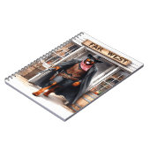 ロットワイラーシェリフインファーウエストサルーンウォーター色 ノートブック (左側)