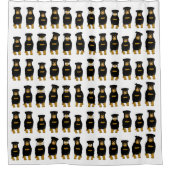 ロットワイラーシャワーカーテン シャワーカーテン (正面)