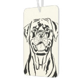 ロットワイラースケッチ カーエアーフレッシュナー (左)