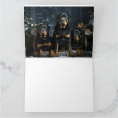 ロットワイラースノウリースレイクリスマスデコール カード (内部)