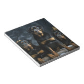 ロットワイラースノウリースレイクリスマスデコール ノートパッド (アングル)