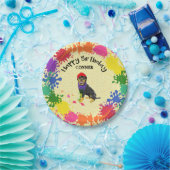 ロットワイラードッグおもしろいスプラッシュアートパーティー ペーパープレート (パーティー)