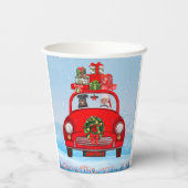 ロットワイラードッグとサンタクロース 紙コップ (裏面)