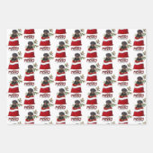 ロットワイラードッグインホリデー抱き枕 ラッピングペーパーシート (正面3)