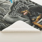 ロットワイラードッグガルゴイルファンタジー シェルパブランケット (3/4)