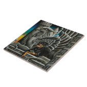 ロットワイラードッグガルゴイルファンタジー タイル (側面)