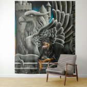 ロットワイラードッグガルゴイルファンタジー タペストリー (インサイチュ)