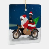 ロットワイラードッグクリスマスサンタクロース セラミックオーナメント (右)