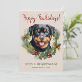 ロットワイラードッグクリスマスハッピーパワリデイズハウリデイズ シーズンカード (スタンド正面)