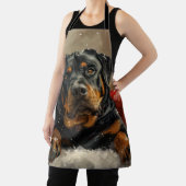 ロットワイラードッグクリスマスフェスティバル エプロン (インサイチュ)
