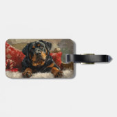 ロットワイラードッグクリスマスフェスティバル ラゲッジタグ (裏面横)