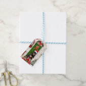 ロットワイラードッグクリスマス ギフトタグ (より糸付き)
