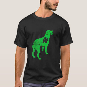 ロットワイラードッグシャムロックハートSt pattys dayパピー Tシャツ