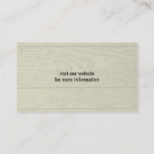 ロットワイラードッグシルエット素朴スタイルロッティドッグ 名刺 (裏面)