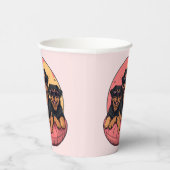 ロットワイラードッグスサマープールフロティー 紙コップ (右)