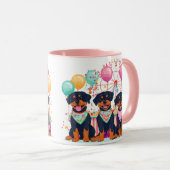 ロットワイラードッグズアットアザカーニバル マグカップ (正面右)