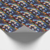 ロットワイラードッグズパンプキンハロウィンおもしろい ラッピングペーパー (角)