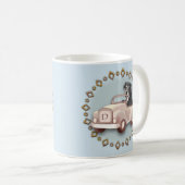 ロットワイラードッグドライビングカーマグ コーヒーマグカップ (正面右)