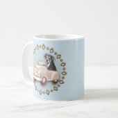 ロットワイラードッグドライビングカーマグ コーヒーマグカップ (正面左)