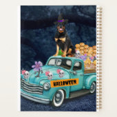 ロットワイラードッグハロウィントラック怖い夜 プランナー手帳 (裏面)