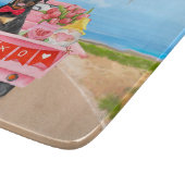 ロットワイラードッグバレンタインデートラックハート カッティングボード (角)