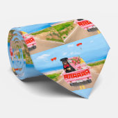 ロットワイラードッグバレンタインデートラックハート ネクタイ (ロール)