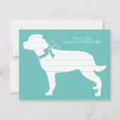 ロットワイラードッグパピーロッティ サンキューカード (正面)