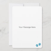 ロットワイラードッグパーソナライズされたハッピーバースデー カード (裏面)