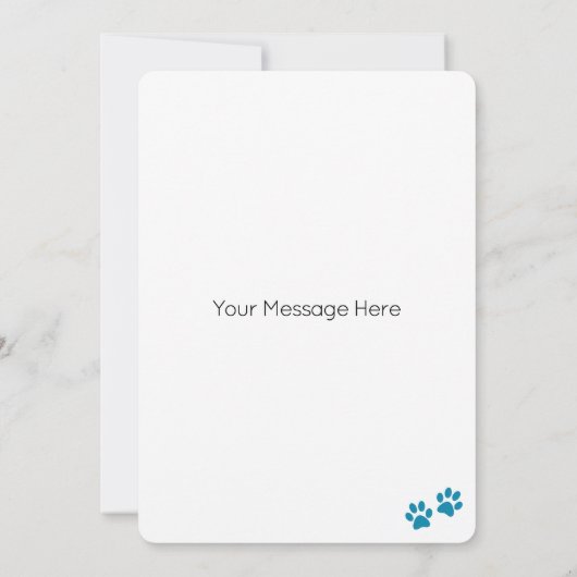 ロットワイラードッグパーソナライズされたハッピーバースデー カード (裏面)