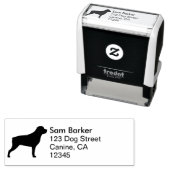 ロットワイラードッグブリードシルエット差出人住所 セルフインキングスタンプ (インサイチュ)