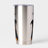 ロットワイラードッグペットモノグラムドッグパパブリーダー 保温保冷タンブラー (右面)