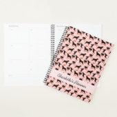 ロットワイラードッグロッティズピンクカレンダー プランナー手帳 (ディスプレー)