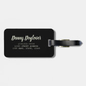 ロットワイラードッグヴィンテージポートレートロッティデザイン ラゲッジタグ (裏面横)