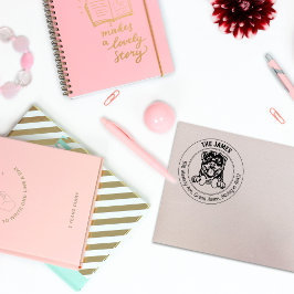 ロットワイラードッグ差出人住所ファミリー ラバースタンプ