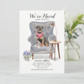 ロットワイラードッグ引っ越しました移動告知 案内状 (スタンド正面)