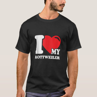 ロットワイラードッグ愛おもしろいプリントタンクトップ Tシャツ