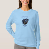 ロットワイラードッグ手描きデジタルアートかわいい Tシャツ (正面)