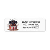 ロットワイラードッグ映画ポップコーンバケット ラベル (正面)