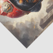 ロットワイラードッグ消防士 – デコページ –  薄葉紙 (詳細)