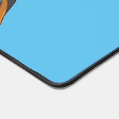 ロットワイラードッグ漫画イラストレーション デスクマット (コーナー)