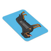 ロットワイラードッグ漫画イラストレーション マグネット (右側)