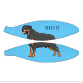 ロットワイラードッグ漫画イラストレーション ミニバスケットボール (パネル)